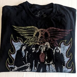AEROSMITH 1978 NORTH AMERICAN TOUR GRAPHIC TEE SHIRT BLACK SIZE XL